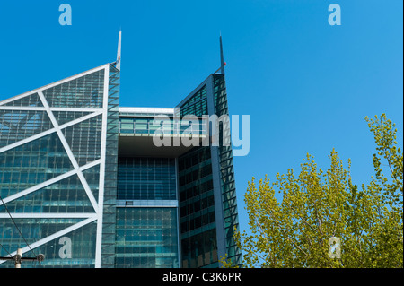 Parkview par arch. Winston Shu, meilleures capacités en Chine, certifié LEED platine, 2010, CBD, Beijing, Chine, Asie. Banque D'Images