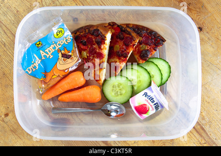 Boîtes à lunch santé pour les enfants. Banque D'Images