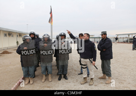 Centre de formation de la police par l'armée allemande à Kunduz Banque D'Images