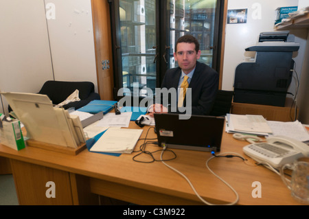 MP libéral-démocrate pour Norwich South,Simon Wright à Portcullis House, Londres Banque D'Images