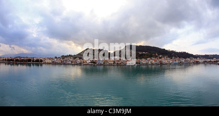 Grèce mer ionienne zante view de port et du port Banque D'Images