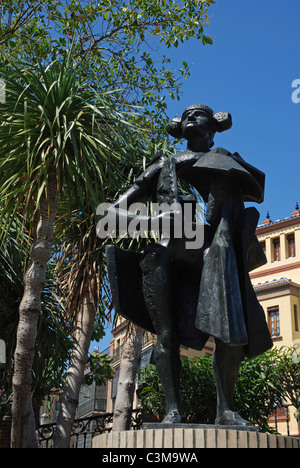 Une statue à l'espagnol torero Juan Belmonte García. Triana, Séville, Espagne. Banque D'Images