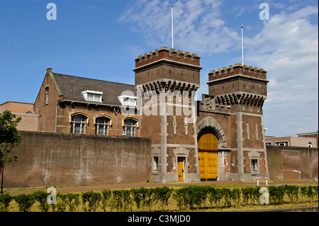 Orientée à l'entrée de la prison de Scheveningen, à La Haye, Pays-Bas Banque D'Images