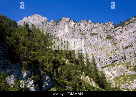 Alpes Juliennes - regardez de loin de bivaque IV à Aliazevov dom Banque D'Images