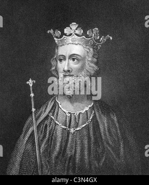 Édouard II d'Angleterre (1284-1327) gravure sur de 1830. Roi d'Angleterre au cours de 1307-1327. Publié à Londres par Thomas Kelly. Banque D'Images