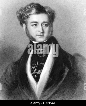 Robert Henry Herbert, 12e comte de Pembroke et 9e comte de Montgomery (1791-1862) gravure de 1838 sur. La noble. Banque D'Images