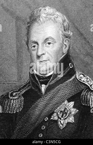 Guillaume IV (1765-1837) gravure de 1840 sur. Roi d'Angleterre au cours de 1830-1837. Publié à Londres en vertu & Co. Banque D'Images
