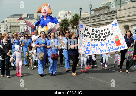 Brighton Festival Children's Parade 2011 Banque D'Images