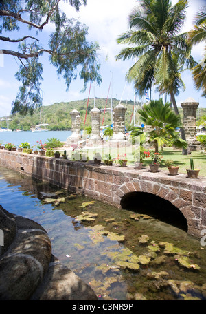 Nelsons Dockyard à Antigua Banque D'Images