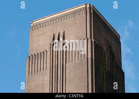 Cheminée de la Tate Modern de Londres, Angleterre Banque D'Images