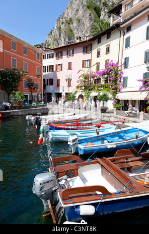 Porto Vecchio à Limone sul Garda Lac de Garde Italie Banque D'Images