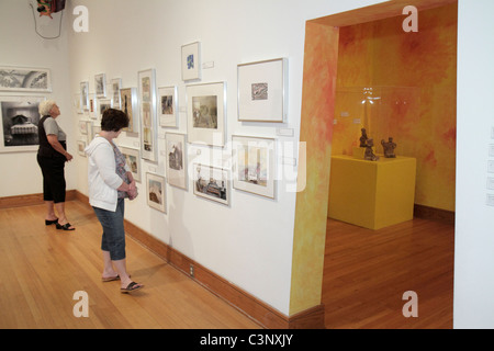 Lakeland Florida,Polk Museum of Art,galeries d'art,galeries,marchands,marchands,gallerist,art,adultes femme femme femme dame,les visiteurs Voyage Banque D'Images