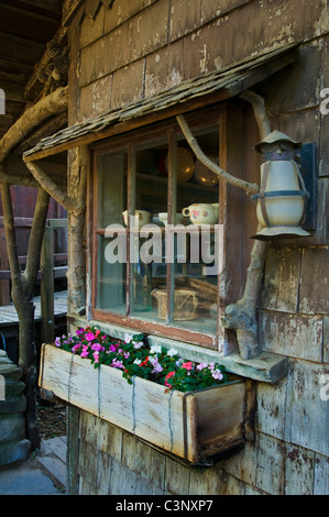 Cold Springs Taverne, sur la route historique stage coach entre Santa Ynez et Santa Barbara, Californie Banque D'Images