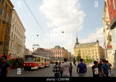 Namesti Svobody, place principale de Brno Banque D'Images