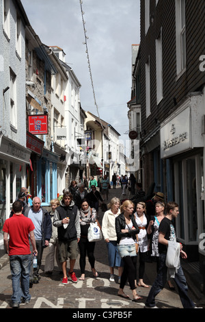 Fore Street, St Ives, Cornwall Banque D'Images