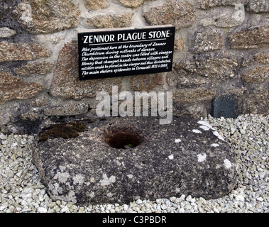 Zennor Pierre peste, Cornwall Banque D'Images