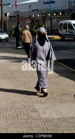 Des scènes dans le quartier commercial de Casablanca. Banque D'Images