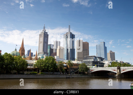 Melbourne, Victoria, Australie - Journée dans la ville de Sun Banque D'Images