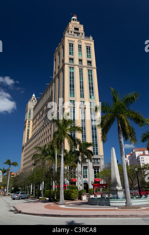 Les tours de l'Alhambra, Coral Gables, Miami, Floride, USA Banque D'Images