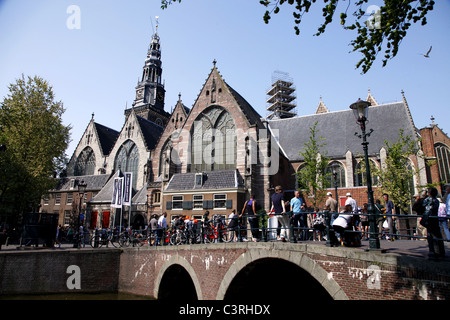 Vieille église Oude Kerk AMSTERDAM Pays-bas 23 Avril 2011 Banque D'Images