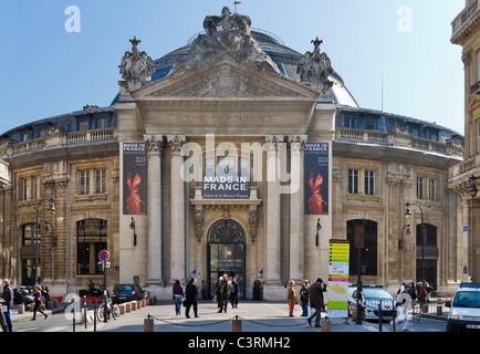 La Bourse de commerce dans le 1er Arrondissement est aujourd'hui occupé par la Chambre de Commerce, rue de Viarmes, Paris, France Banque D'Images