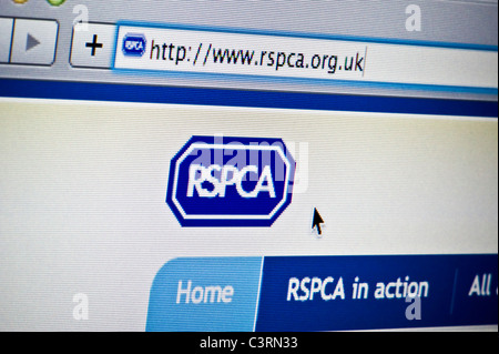 Close up de la RSPCA logo tel que vu sur son site web. (Usage éditorial uniquement : -Print, télévision, e-book et le comité éditorial du site). Banque D'Images
