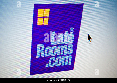 De près de l'LateRooms.com logo tel que vu sur son site web. (Usage éditorial uniquement : -Print, télévision, e-book et le comité éditorial du site). Banque D'Images