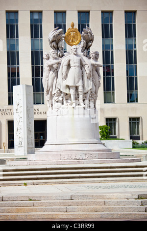 George Gordon Meade Memorial, Washington DC Banque D'Images