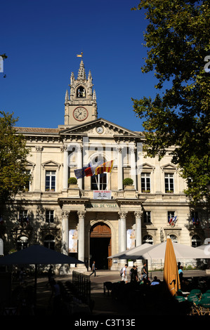 France, Provence, Avignon, hôtel de ville Banque D'Images