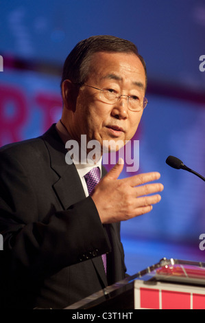 Ban Ki-moon, de la République de Corée prend la parole à une conférence à Washington, DC. Banque D'Images