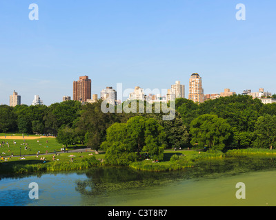 Turtle Pond, Central Park, New York Banque D'Images