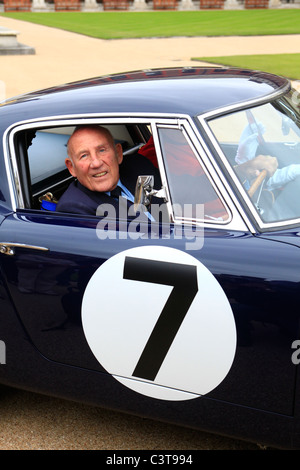 Les images d'aperçu de la Chelsea Auto Legends en septembre 2011 avec STIRLING MOSS dans sa Ferrari Berlinetta gagnante TT Banque D'Images