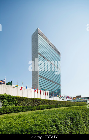 Secrétariat de l'Organisation des Nations Unies, New York Banque D'Images