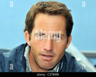 UK, Dorset, Skandia Sail for Gold Regatta, Skandia Team GBR, Ben Ainslie, Photo par : DORSET MEDIA SERVICE Banque D'Images