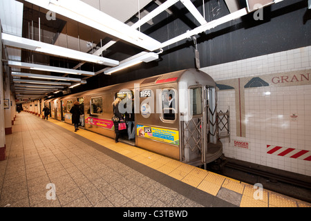 Navette métro de Grand Central à Penn Station. La ville de New York. Banque D'Images