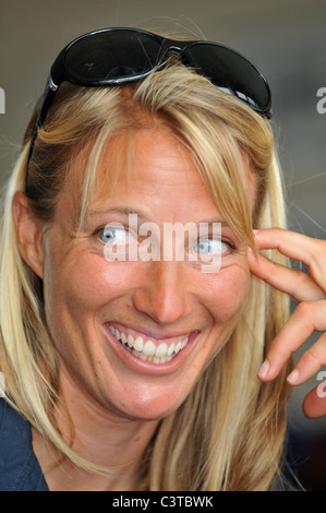 UK, Dorset, Skandia Sail for Gold Regatta, Skandia Team GBR, Saskia Clark, Photo par : DORSET MEDIA SERVICE Banque D'Images