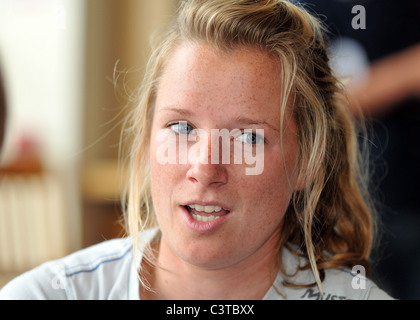 UK, Dorset, Skandia Sail for Gold Regatta, Skandia Team GBR, Hannah Mills, Photo par : DORSET MEDIA SERVICE Banque D'Images