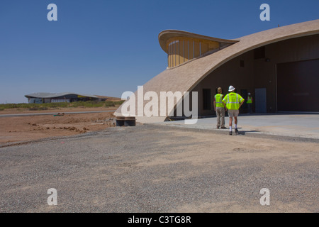 Sauvetage d'aéronefs (SLIA Installation de lutte contre l'incendie), le Spaceport America, près de vérité ou conséquences, NM Banque D'Images