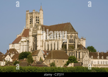 France Bourgogne Yonne Auxerre, cathédrale Saint Etienne Banque D'Images