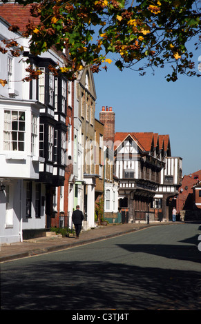 Southampton - Bugle Street où le Tudor House Museum peut être trouvé Banque D'Images