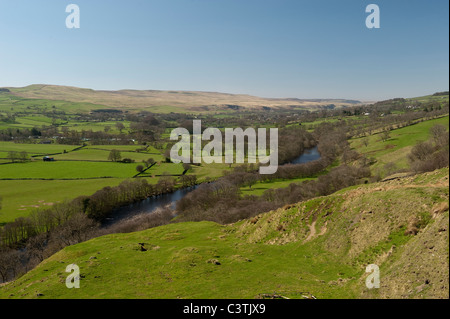 Jusqu'à la vallée de Teesdale Eggleston vers Middleton Teesdale dans Banque D'Images