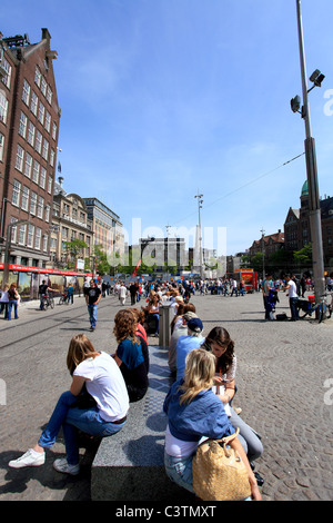 La place principale d'Amsterdam appelé DAM Banque D'Images