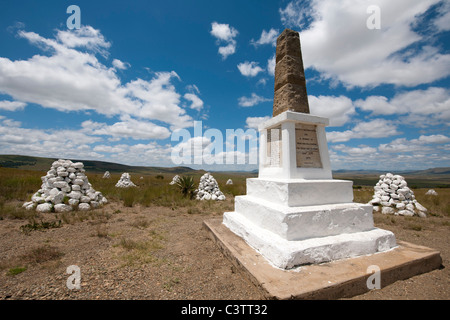 Mémorial à l'armée déchue, l'Isandlwana britannique de bataille, près de Dundee, Afrique du Sud Banque D'Images