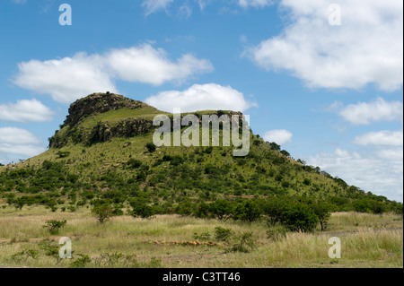 L'Isandlwana bataille, près de Dundee, Afrique du Sud Banque D'Images