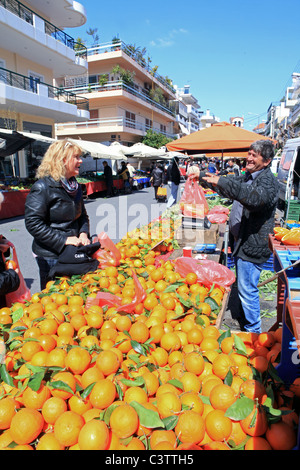 Grèce Athènes le psychicho marché hebdomadaire Banque D'Images