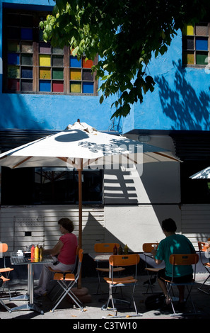 Caffe restaurant à Barrio Bellavista Santiago de Chili Banque D'Images