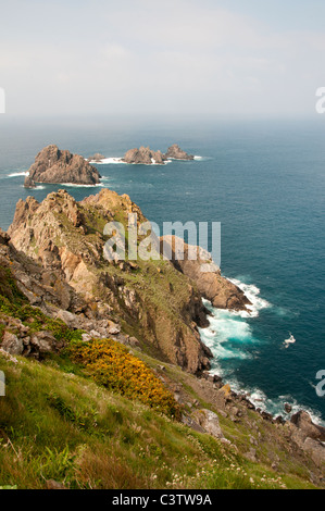 Cabo Ortegal Espagne Sea Cliffs Coast Carino Banque D'Images