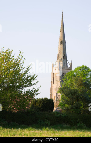 'St Jean Baptiste', Église Thaxted, Essex, Angleterre. Banque D'Images