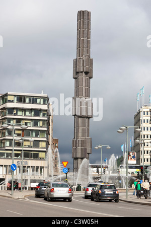 Avis de Sergels Torg place publique dans le centre de Stockholm, Suède Banque D'Images