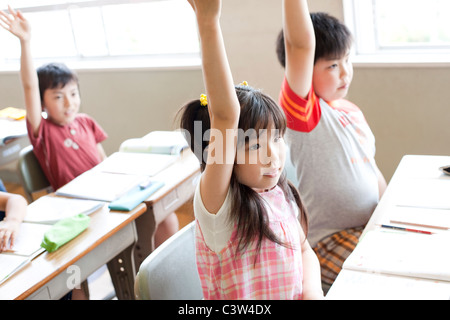 Sensibilisation des élèves en classe d'armes Banque D'Images